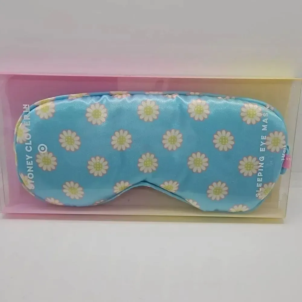 Sleeping Eye Mask Stoney Clover Lane x Target Blue with White Daisys